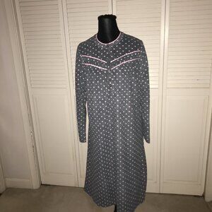 Celestial Dreams Gray Polka Dot Nightgown - M (8-10)